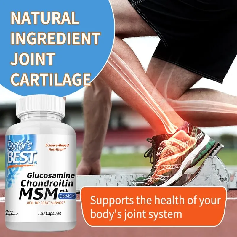 Glucosamina Condroitina MSM com suporte articular OptiMSM ajuda na mobilidade articular e na saúde geral