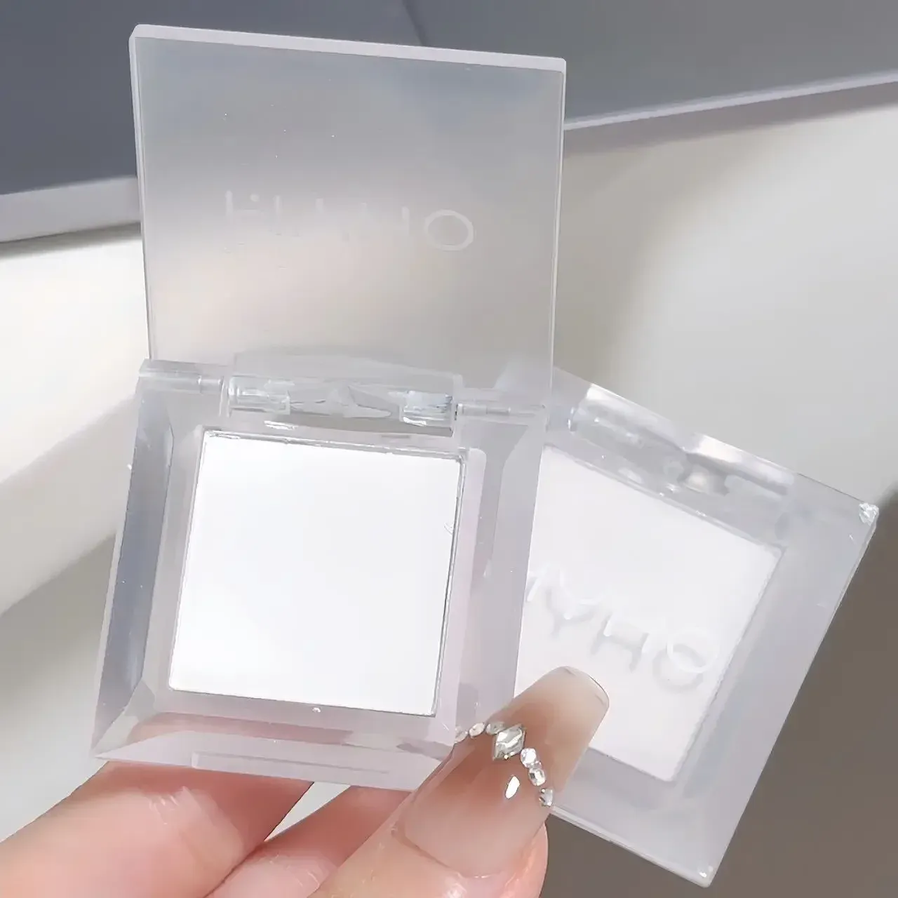 Monochrome Matte White Black Eyeshadow Highlighter Makeup Palette Waterproof Face Contouring Brighten Eyeshadow Lying Silkworm