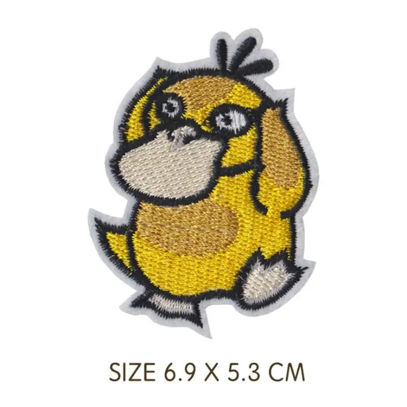 Cloth Patch Pikachu Clothes Stickers Sew on Embroidery Patches Applique Iron on Clothing Cartoon DIY Garment Decor