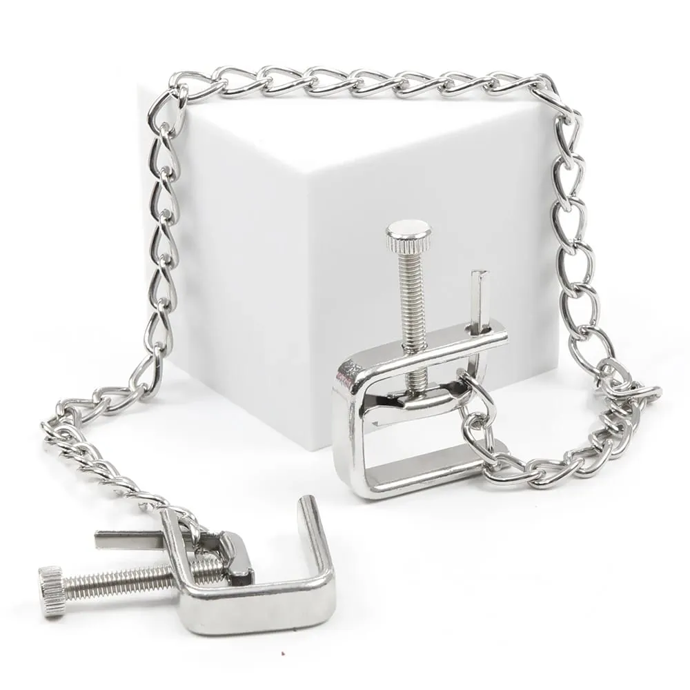 Grampos de mamilo de corrente de metal ajustável bdsm extremo fetiche escravo clipe de mamilo produtos sexuais para adultos jogos de sexo ferramentas produtos eróticos — image 2