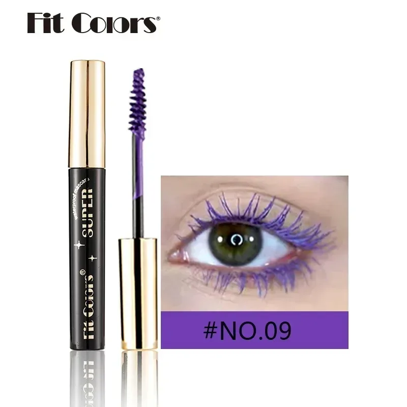 Rímel colorido maquiagem 4d sedoso natural cílios longos rímel à prova dwaterproof água extensão de longa duração grosso curling rímel