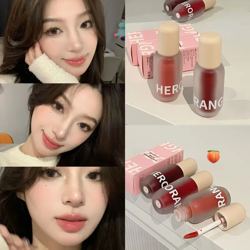 Matte Frosted Lip Gloss Long‑Wear Non‑Sticky Liquid Lipstick Moisturizing Pigmented Lip Tint Daily Makeup Cosmetic