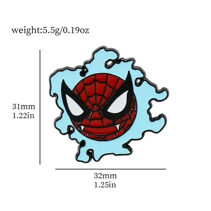 Gengar broches de desenhos animados, alfinetes de lapela esmaltados de anime para mochila, acessórios, coleção de fãs, broches, presentes