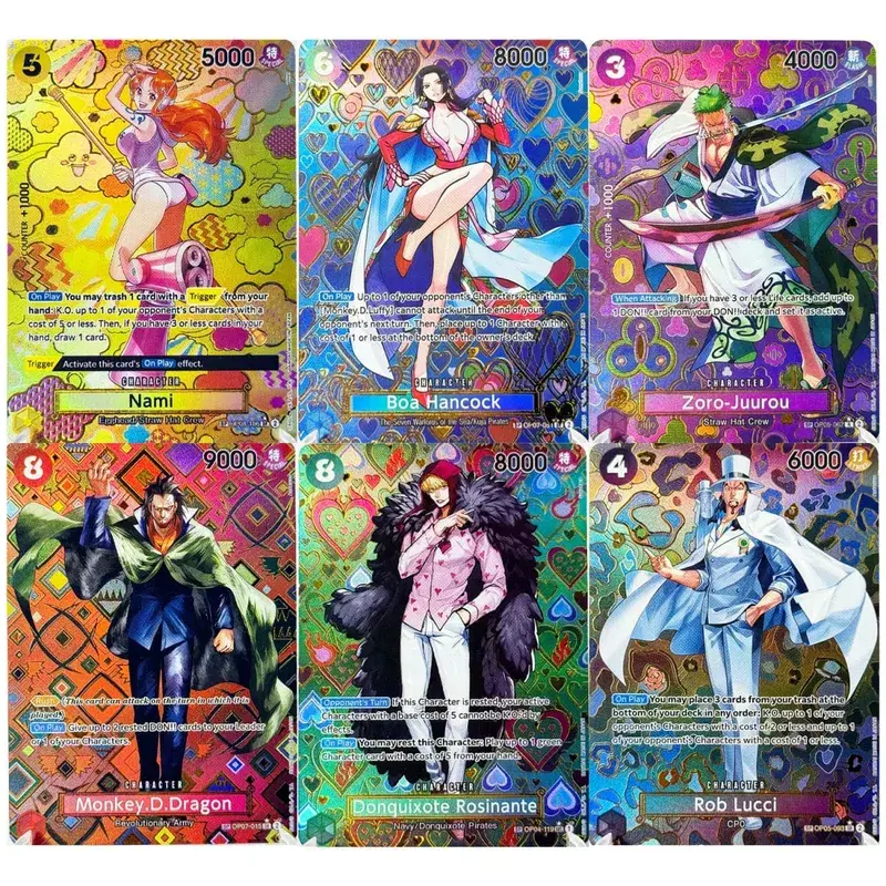 Conjunto completo de cartas de jogo de peça única sp, coleção completa de cartas raras de alta qualidade, réplica diy de cartão proxy de folha de anime [inglês/japonês]