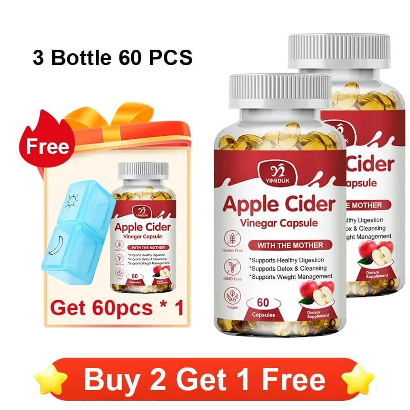 Cápsulas de vinagre de cidra de maçã 1600 mg apoiam a digestão, limpeza natural, controle de peso, saúde imunológica e equilíbrio metabólico — image 9