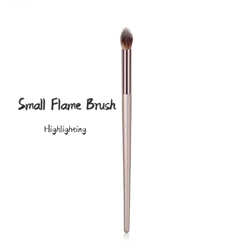 Pincéis de maquiagem coloridos champanhe, sombra para os olhos, círculo escuro, corretivo, mistura de cosméticos, pincel macio para mulheres, ferramentas de maquiagem