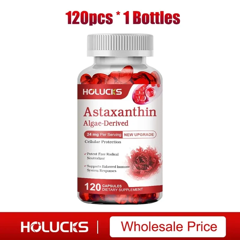 Cápsulas de astaxantina com extrato de algas e antioxidantes apoiam a saúde ocular, conforto articular e equilíbrio imunológico