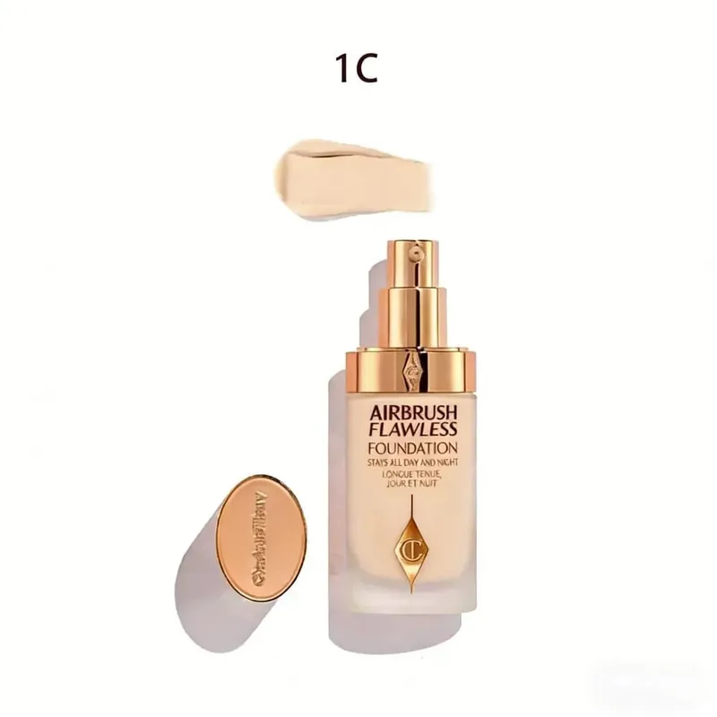 Charlotte Tilbury Airbrush Flawless Foundation Beautiful Skin Foundation Soft-matte Full-coverage Natural Foundation Radiant Glo