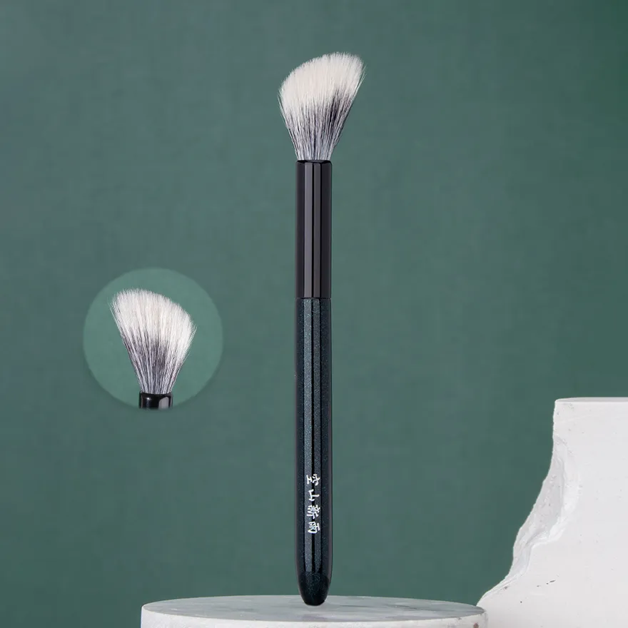 220 pincéis de maquiagem artesanais profissionais macios Saikoho cabelo de cabra inclinado pontilhado blush pincel ferramentas cosméticas pincel de maquiagem