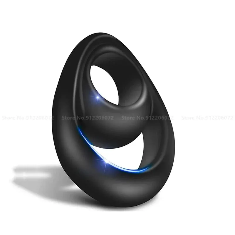 3 pçs durável silicone galo anéis flash na noite bloqueio pênis anel brinquedos sexuais para homens masculino atraso ejaculação escroto bloqueio anel