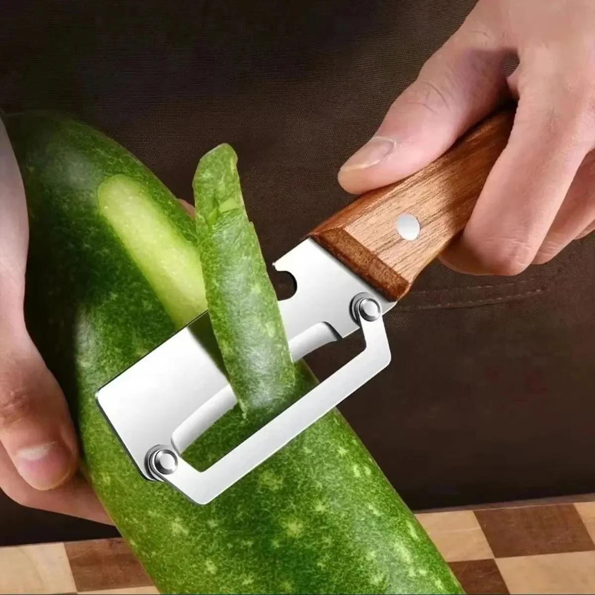 2pc conjunto de aço inoxidável multifuncional cozinha slicer afiada ferramenta corte para casa cebola verde repolho triturador descascador vegetal