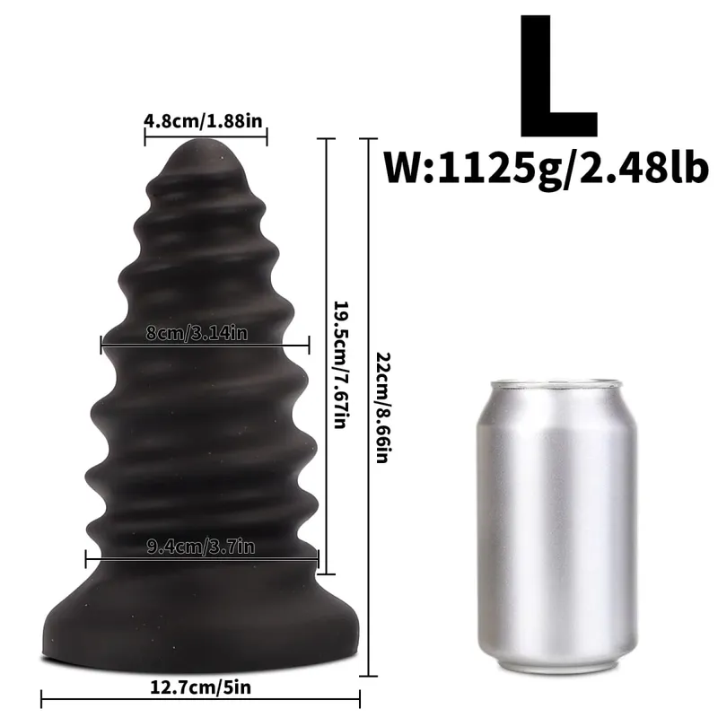 Enorme plugue anal treinamento anal dilatador grande vibrador bunda longo parafuso butt plug grande brinquedo sexual gay para mulheres homens massagem de próstata 18