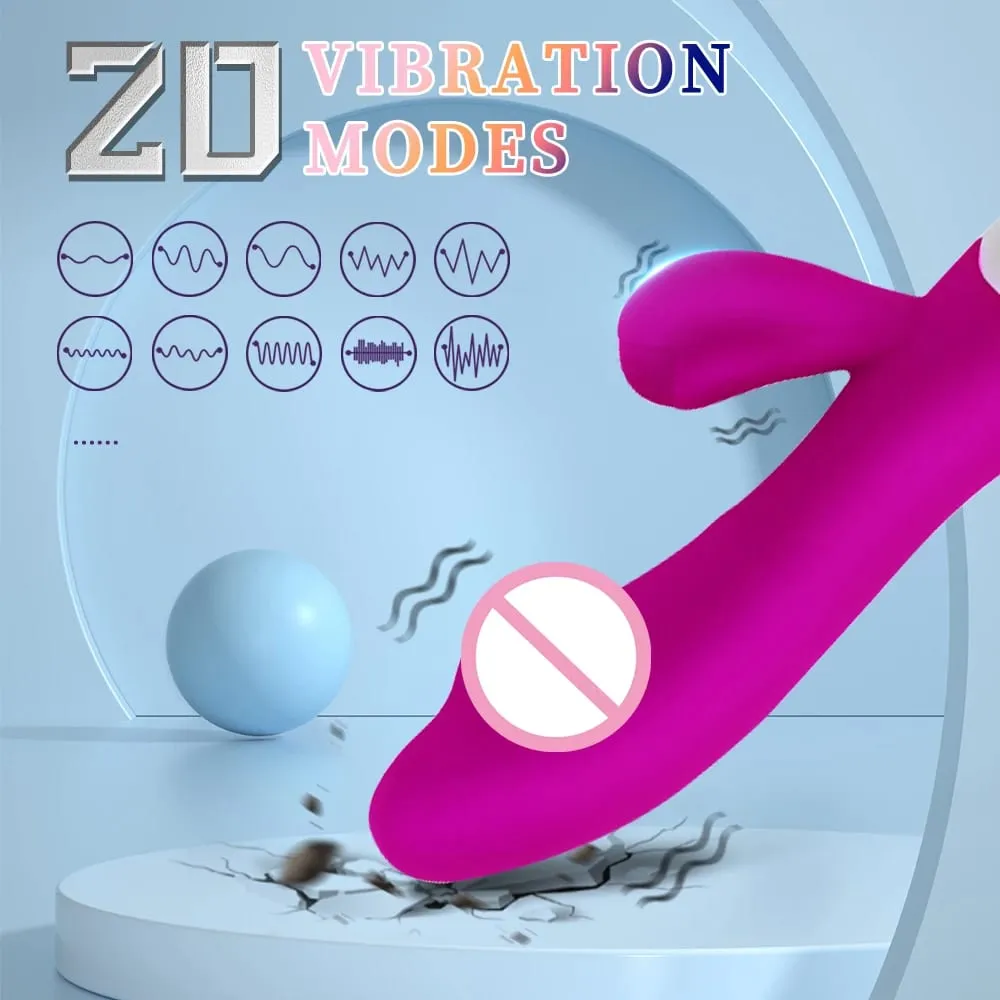 Coelho realista vibrador duplo vibrador g-ponto estimulação do clitóris massageador poderoso vibratório vagina masturbador brinquedo sexual feminino