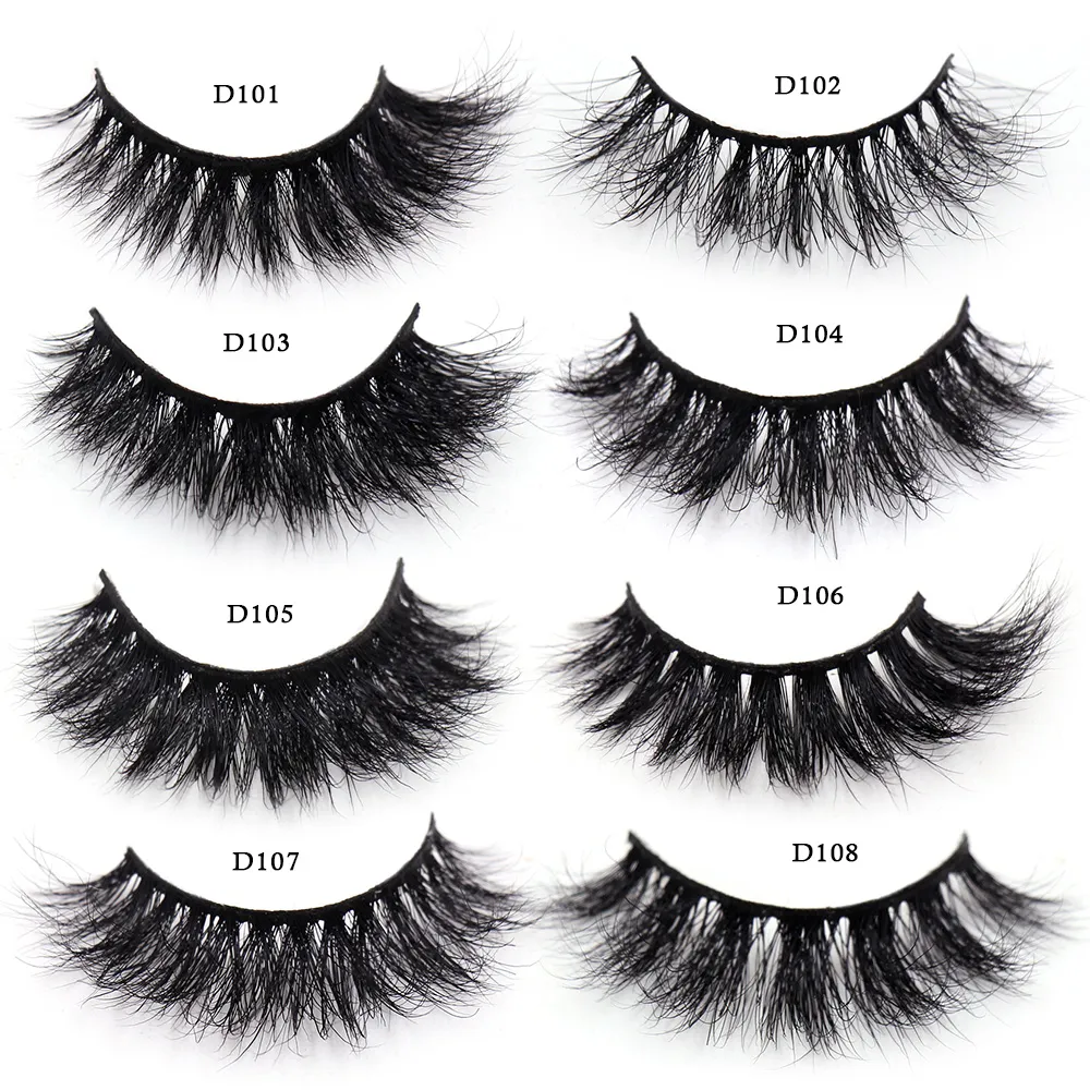 3D Mink Lashes Soft Hair False Eyelashes Fluffy Volume Wispy Fake Eyelashes Extension Makeup