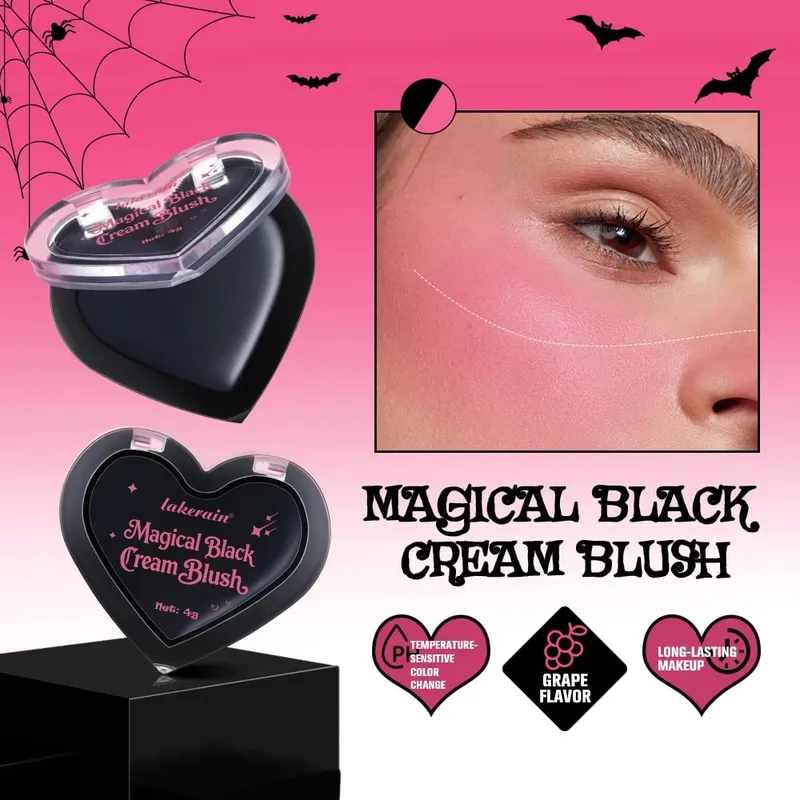 Kit de maquiagem gótica para halloween, saco de armazenamento, creme escuro, blush, preto e branco, bastão de pintura facial, cosplay, festa, festival, rosto, maquiagem corporal