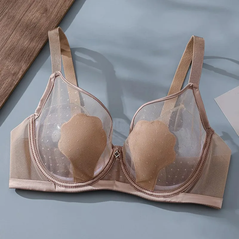 Sutiã minimizador sem fio para mulheres – Bralette ultrafino anti-queda, lingerie de verão respirável e sexy | Suporte de conforto