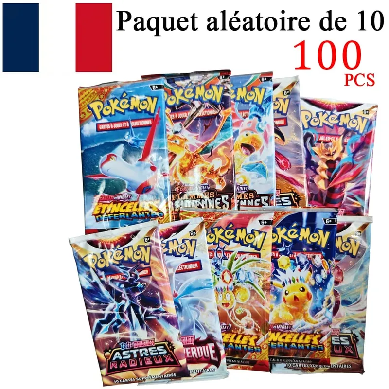 Versão francesa pokemon cartões vmax v ex gx mega carte coleção batalha treinador brinquedos de natal das crianças presente