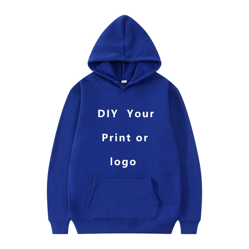Your Own Design Brand Logo/Picture Personalized Custom Anywhere Men Women DIY Hoodies Sweatshirt Casual Hoody Fashion New