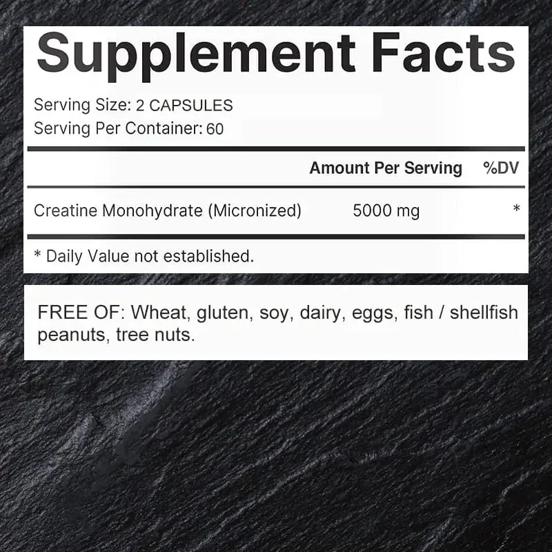 Creatine Monohydrate - Improves Athletic Performance Strength Endurance and Muscle BuildingSupplements