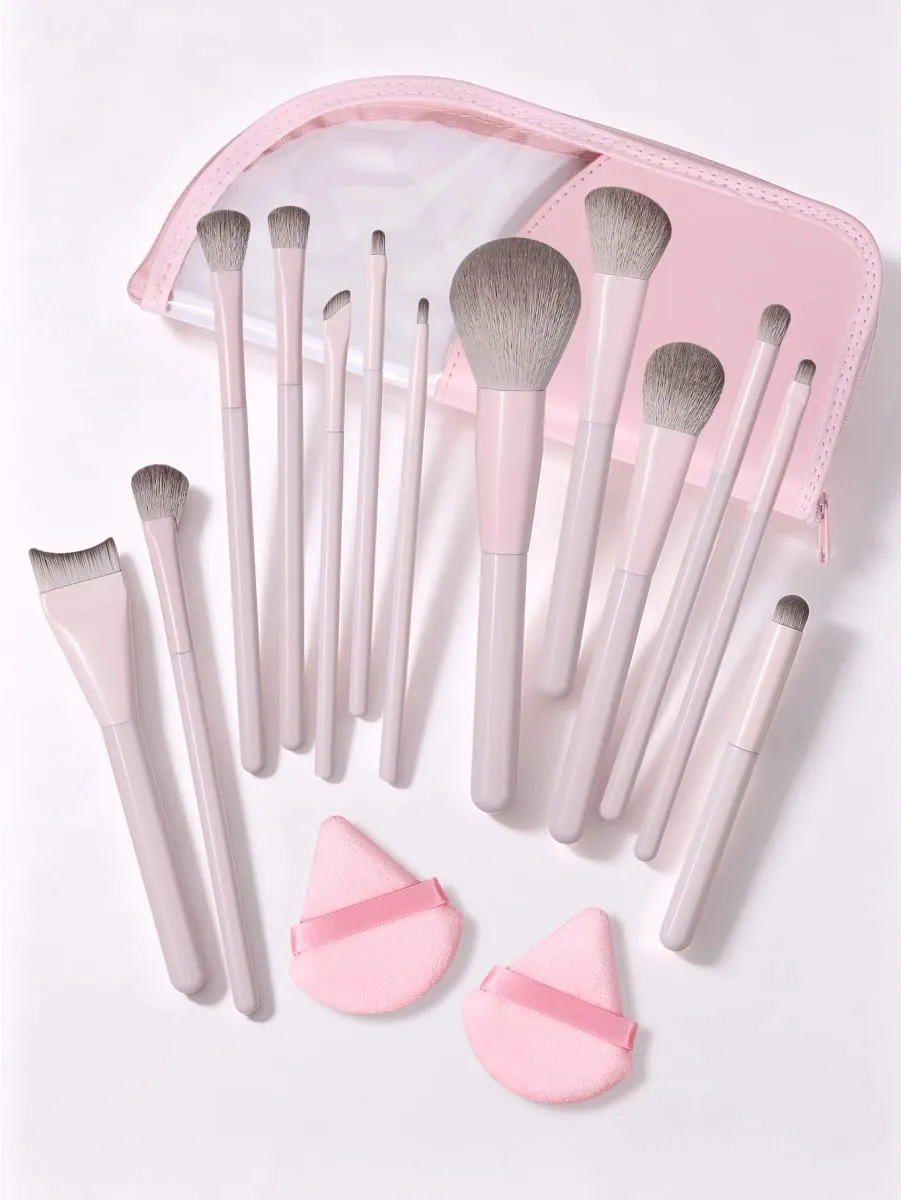 16Pcs Makeup Brushes Set With Triangle Powder Puffs & Storage Bag For Foundation Blush Eyeshadow Full Face Make‑up Kit — image 5