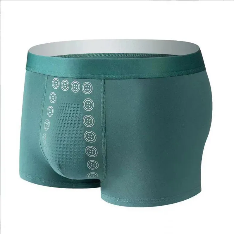Calças de massagem boxer masculinas outono inverno confortáveis ​​respiráveis ​​energéticas com cintura média ângulo plano calças de quatro cantos