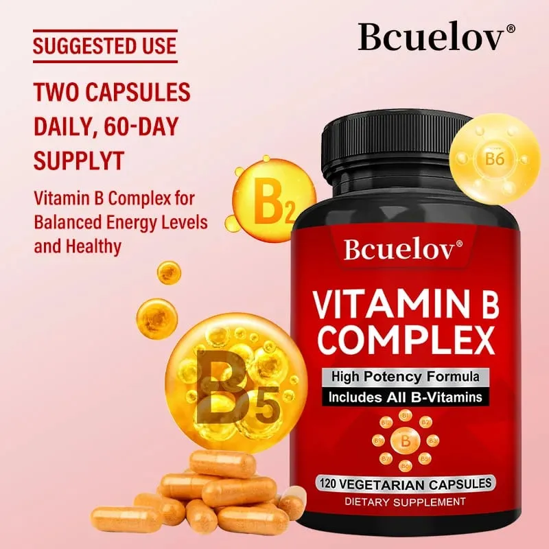 B 群維生素 - 所有 B 群維生素，包括 B12 B1 B2 B3 B5 B6 B7 B9 葉酸 - 支持健康的能量代謝