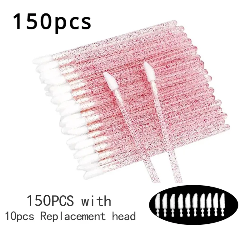 50/100/150 pçs escovas de cílios corretivo lash escova spoolies rímel varinhas aplicador para extensão de cílios conjunto de maquiagem laukiss