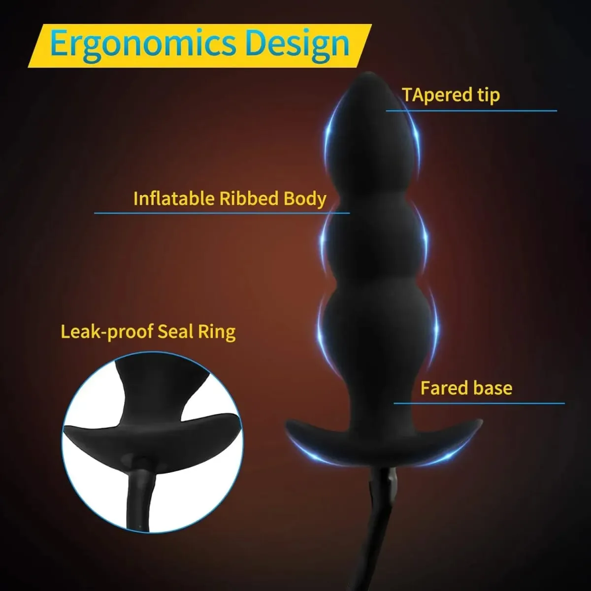 Expansor anal expandir inflável anal plug oversized enema treinamento butt plug dilatador bunda brinquedo sexual de próstata para homens