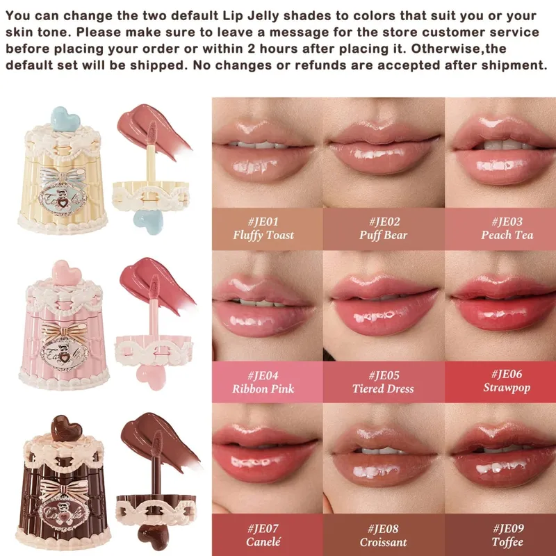 Coleção de maquiagem FlowerKnow Pop up Store - Conjunto de brilho labial pigmentado de longa duração para beleza aprimorada