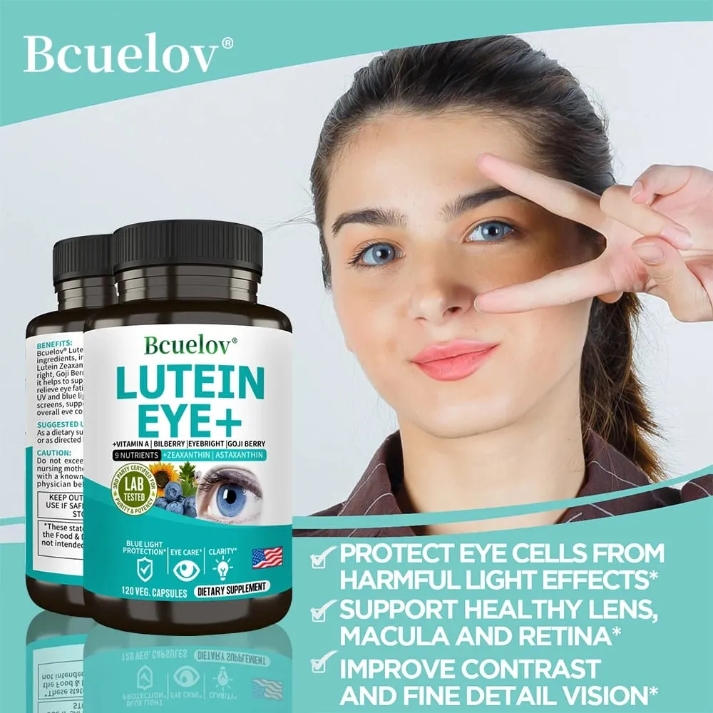 Suplemento de luteína contendo vitamina A, zeaxantina, astaxantina e extrato de mirtilo para apoiar a saúde da visão e dos olhos — image 5