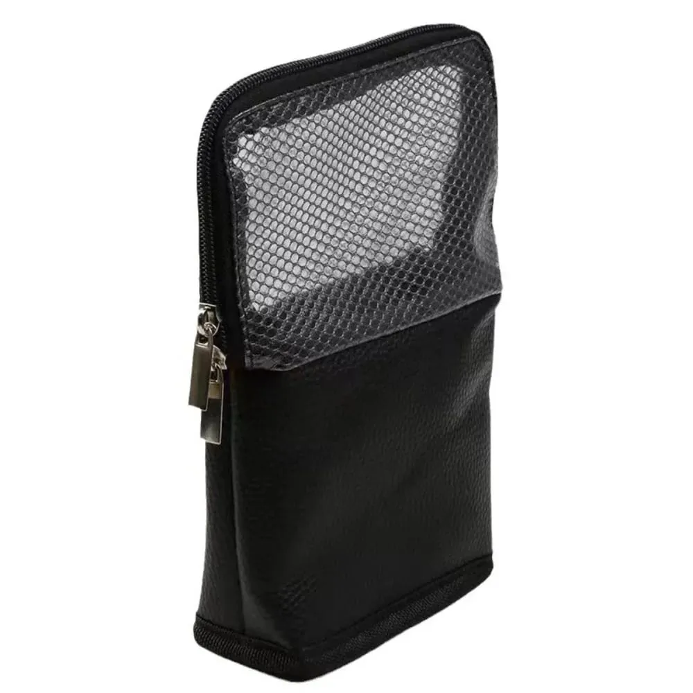 Bolsa de pincéis de maquiagem de malha à prova d'água, organizador de armazenamento de pincéis de maquiagem, bolsa de higiene pessoal para mulheres e meninas