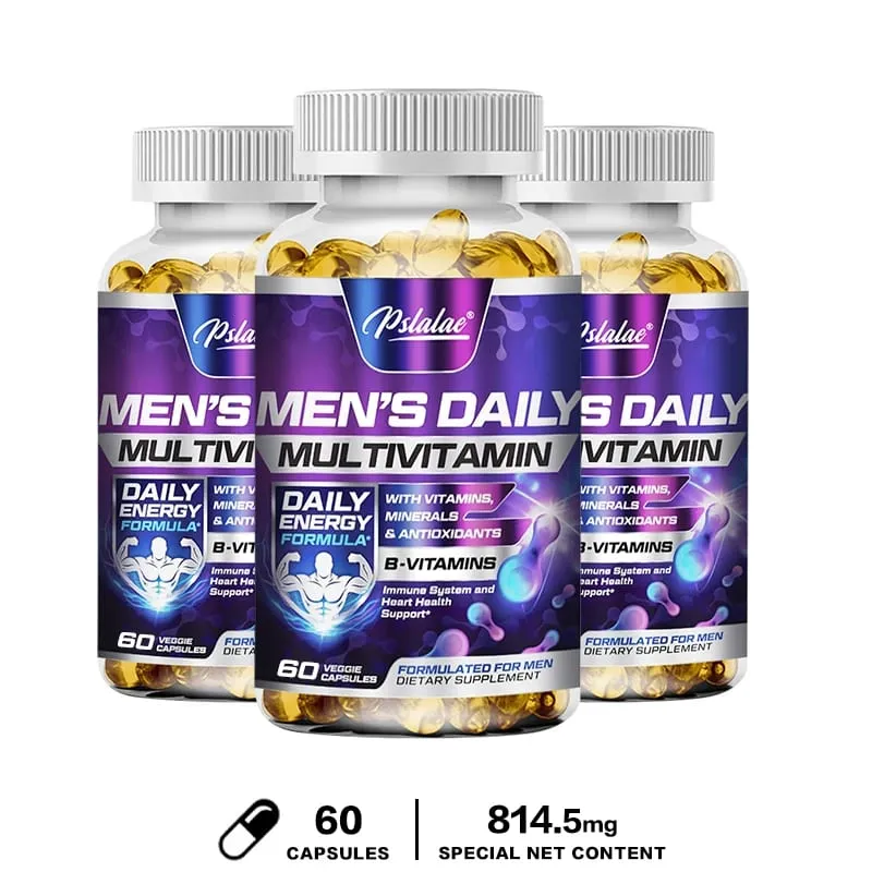 Suplemento multivitamínico masculino - fornece energia e resistência, apoia a saúde e vitalidade do coração, cérebro