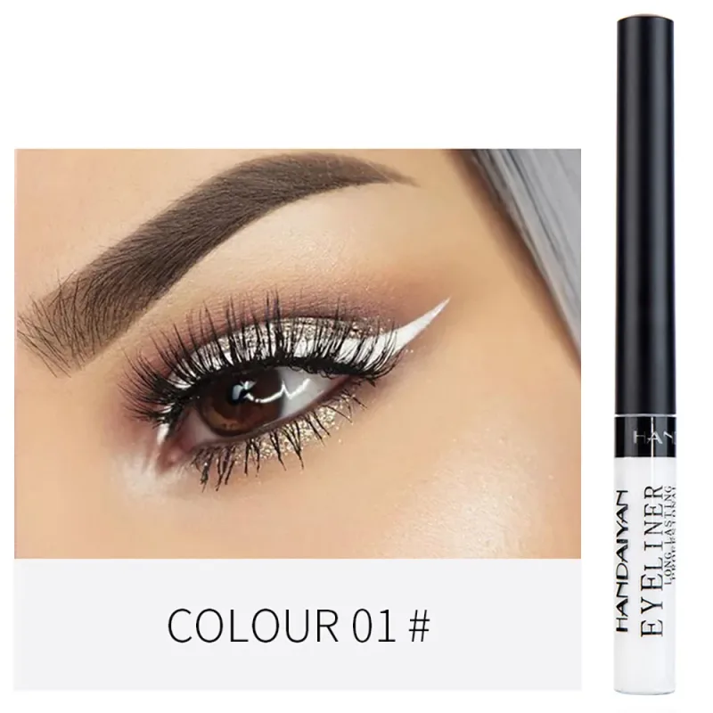 Caneta delineadora neon com luz uv, maquiagem para olhos, vermelho, à prova d'água, cor líquida, lápis de maquiagem, cosméticos, amarelo, fosco, roxo