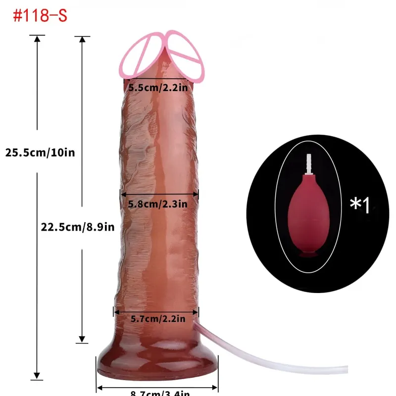 Pênis realista de silicone, ejaculação, grande vibrador realista com ventosa, toque de pele, brinquedos sexuais anais para mulheres