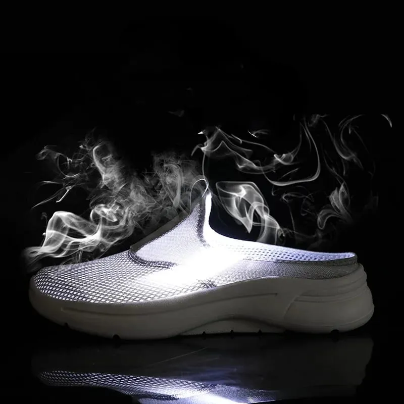 Novo verão tênis masculino leve macio confortável antiderrapante sapatos planos ao ar livre sapatos esportivos casuais tamanho grande 39-48