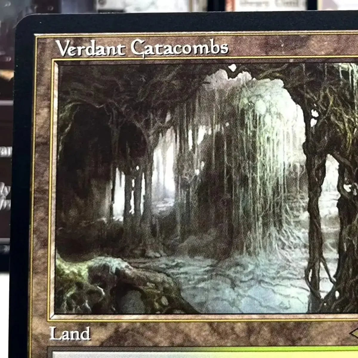 MH2 HOLO7-Ⅰ03 Cartões Tcg Alemão Núcleo Negro Ragavan Ágil Saga de Urza Buscar Terras Áridas Mesa os Cofres da Cabal