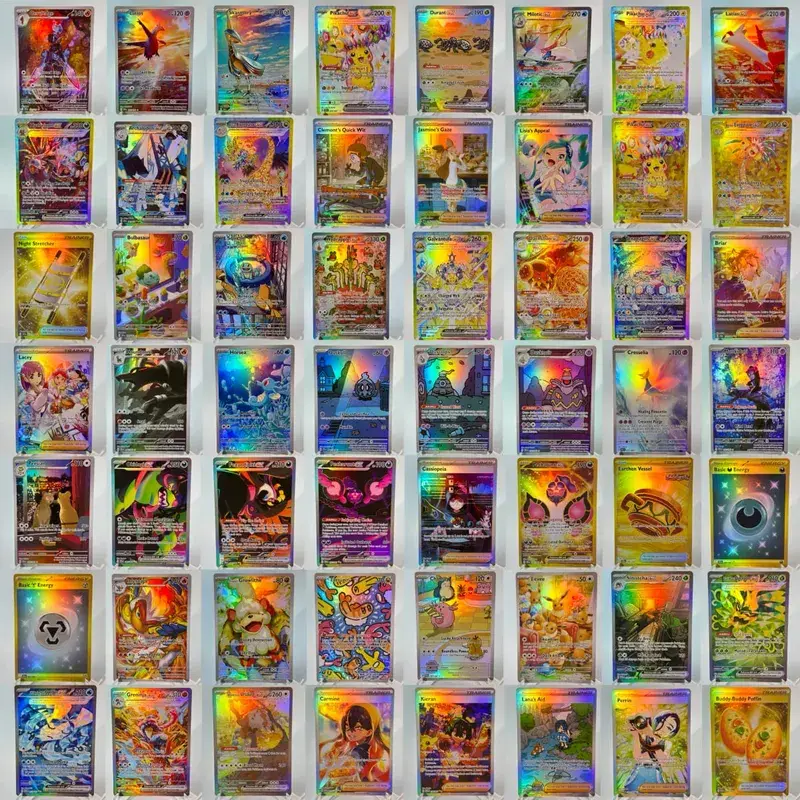 Conjunto de base de faíscas pkm cartões ptcg123 pacote gx arco-íris holográfico ex gx coleção rara brinquedos de batalha presentes para hobbies