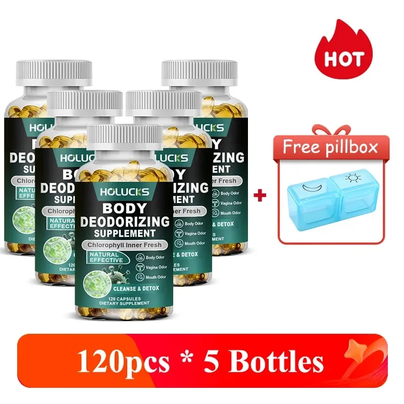 Cápsulas de clorofila natural suplementam desintoxicação interna e desodorante corporal para promover o bem-estar digestivo e da pele — image 10