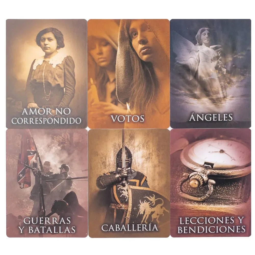 Cartas oracle de vidas passadas, 44 tarô, versão espanhola, edição de adivinhação, baralho de adivinhação, jogos de jogo, 10.3*7.4cm