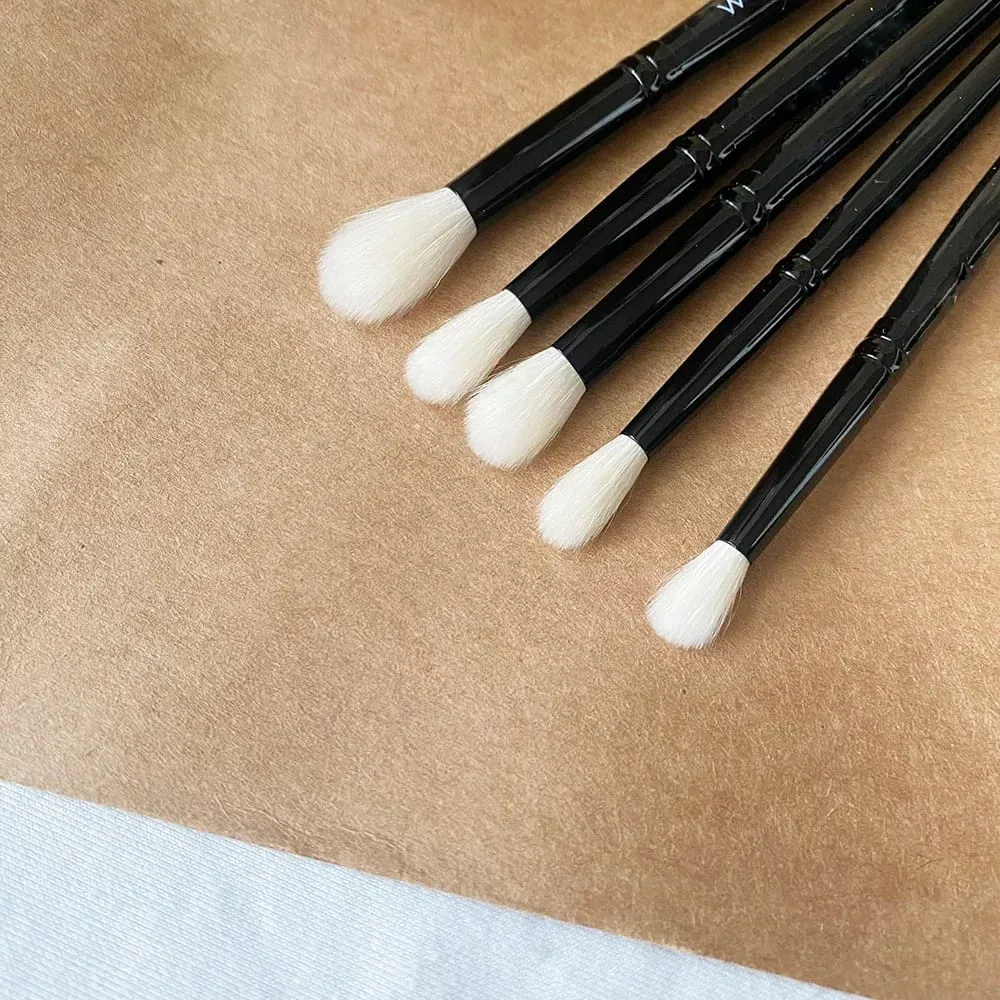 WG Eye Shadow Brushes Eye Crease Blending Nose Contouring Makeup Brush Cosmetic Tools with Natural Goat Hair