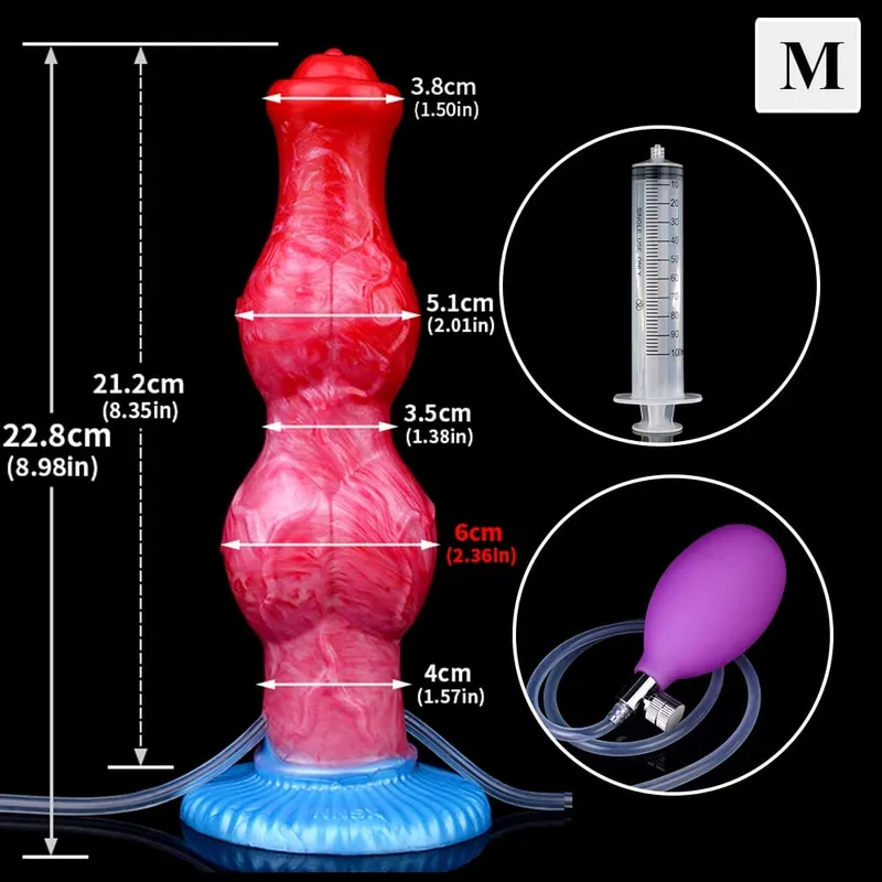 Enorme nó esguichando-dildo inflável com forte otário silicone inflat anal plug trainer iniciante brinquedos sexuais para mulheres homens