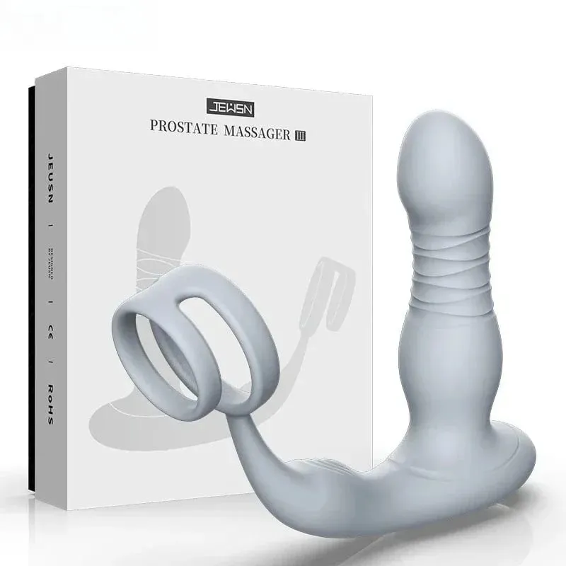 2026 masculino massageador de próstata vibrador empurrando anal butt plug vibrador brinquedos sexuais para homens controle remoto elétrico butt plug adulto 18 +