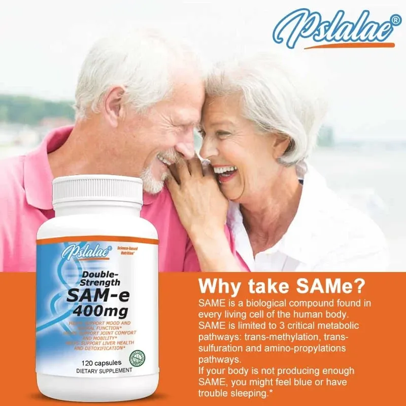 Sam-E 400 毫克關節補充品 - 支持關節健康 大腦功能 改善情緒 提高能量水平 緩解壓力