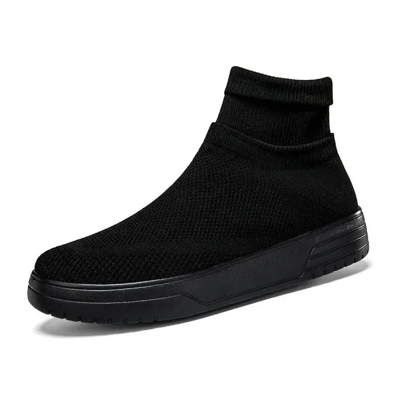 Sock Shoes for Men Spring 2026 New Couple Socks Breathable Mesh High Top Casual Shoes for Men One Foot Thick Soled Sneakers Men