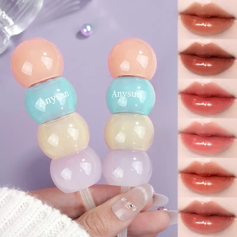Ginger Candy-shaped Lip Gloss with A Moist and Nourishing Texture Long-lasting and Vivid Color A Cute Lip Gloss.