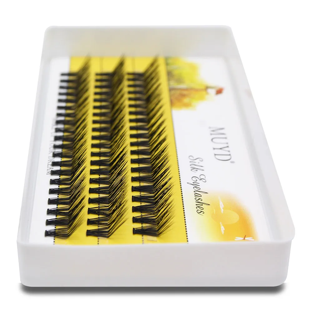 M Curl Mink Cílios Postiços 60 Clusters L Curl Lashtray para Maquiagem 30D Extensões de Cílios Individuais Feitos À Mão Cílios
