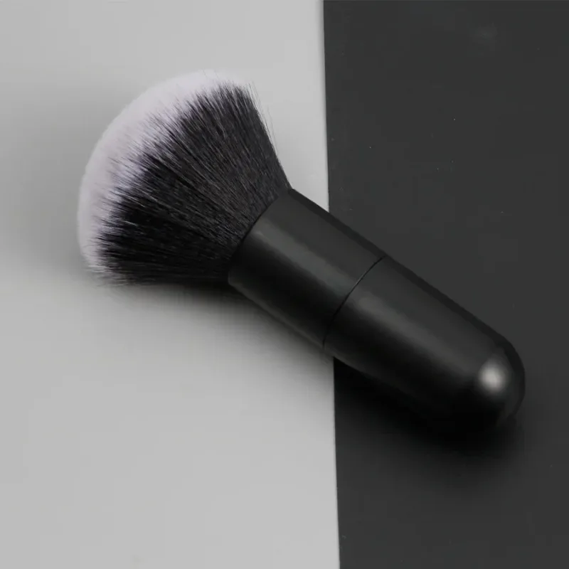 Large Round Handle Powser Brush Black Makeup Brushes Fluffy Soft Professional Powder Foundation Blush Brush Cosmetic Accessories