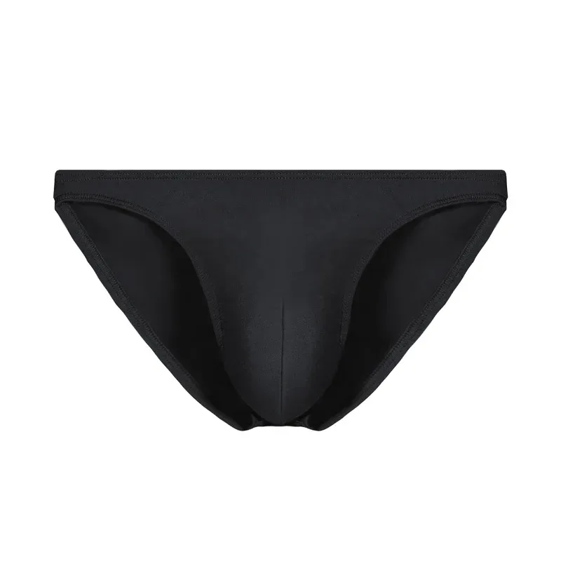Roupa interior masculina calças triangulares pequenas u convexo modal fino estiramento sexy cintura baixa apertado cuecas laterais estreitas