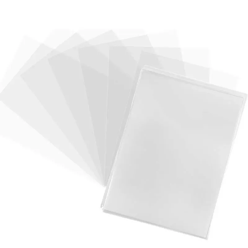 100 contagens transparente jogos cartão mangas jogando protetor compatível cartões de negociação pasta caso titular brinquedo presente