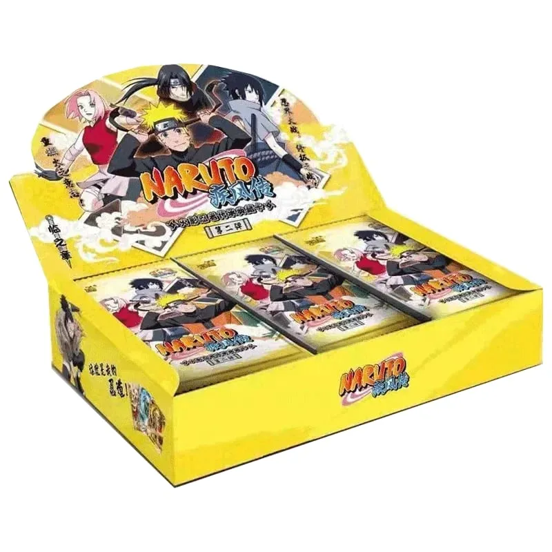 Genuine Naruto Cards Box Anime Figure Card Booster Pack Sasuke Collection Flash Card Toy Birthday Christmas Gift for Kids